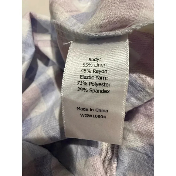 Market & Spruce Square Neck Plaid Tank‎ Top | Size M - Picture 5 of 5